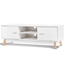 Entertainment Center Console Cabinet TV Stand with 2 Doors