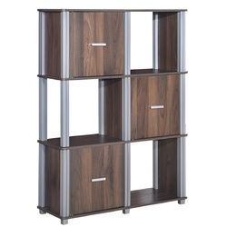 3 Tiers 6 Cubes Storage Cabinet Shelf Bookcase