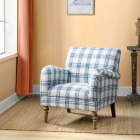 Picchu Amchair,PLAID NAVY