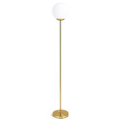 67" Frosted Glass Globe Floor Lamp 9W LED Bulb