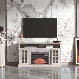 TVstand TVcabinet,media console,storage cabinet,entertainment center,with electronicfireplace and remote control,using the latest infrared heating tec