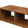 Double L-Shaped TV Stand, Display Shelf , Bookcase for Home Furniture,Walnut